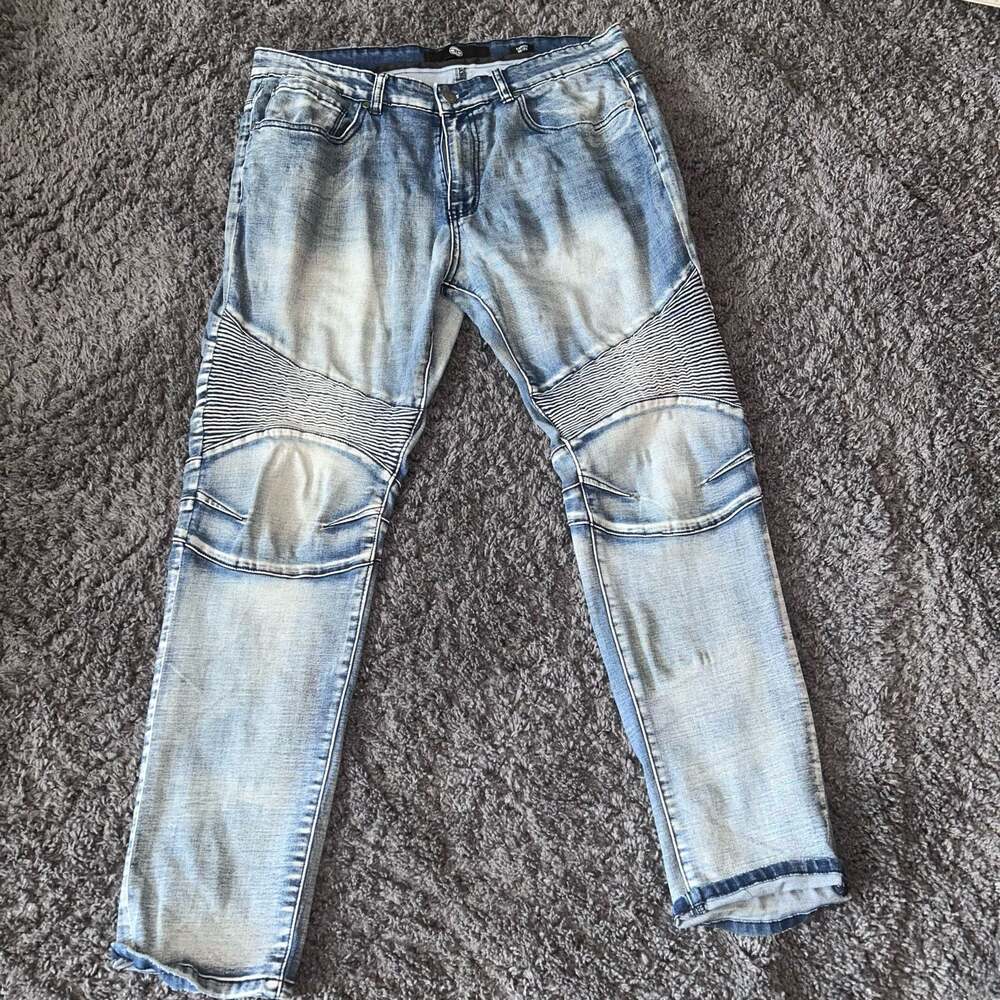Jordan Craig Aaron Moto Biker Jeans Size 36/32